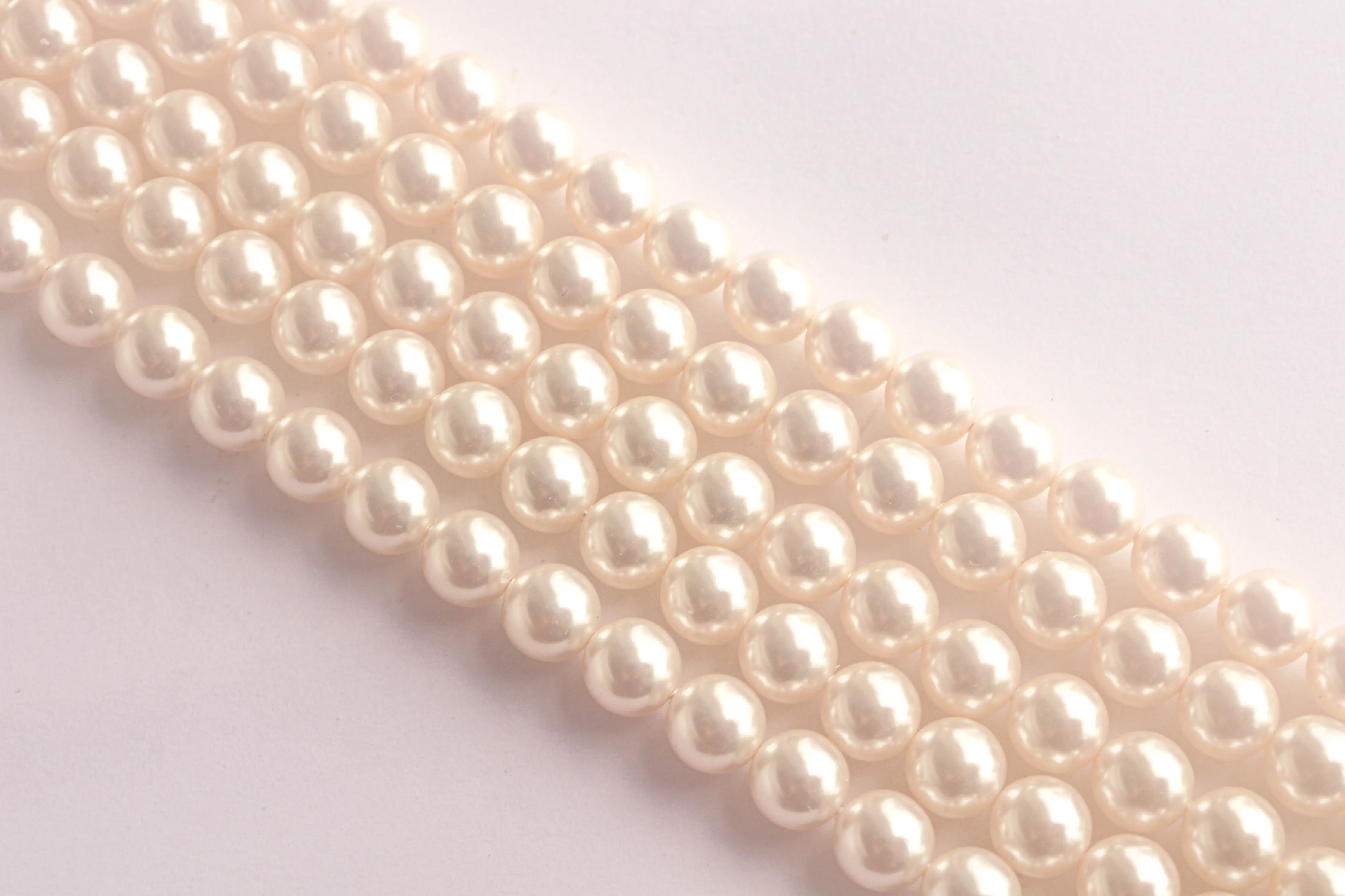 2mm Crystal White (001 650) Genuine Swarovski 5810 Pearls Round Beads jewelry making