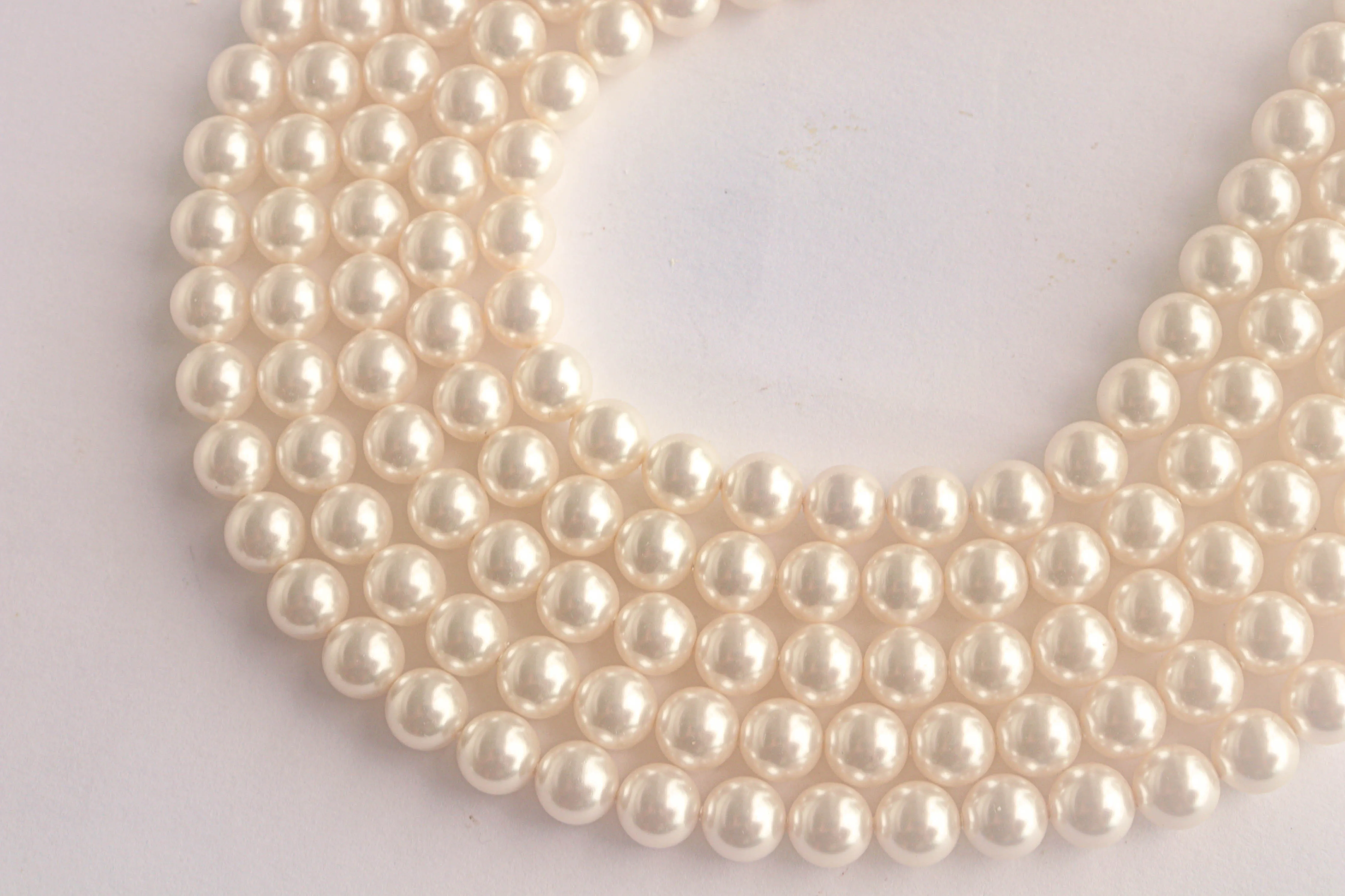 2mm Crystal White (001 650) Genuine Swarovski 5810 Pearls Round Beads jewelry making