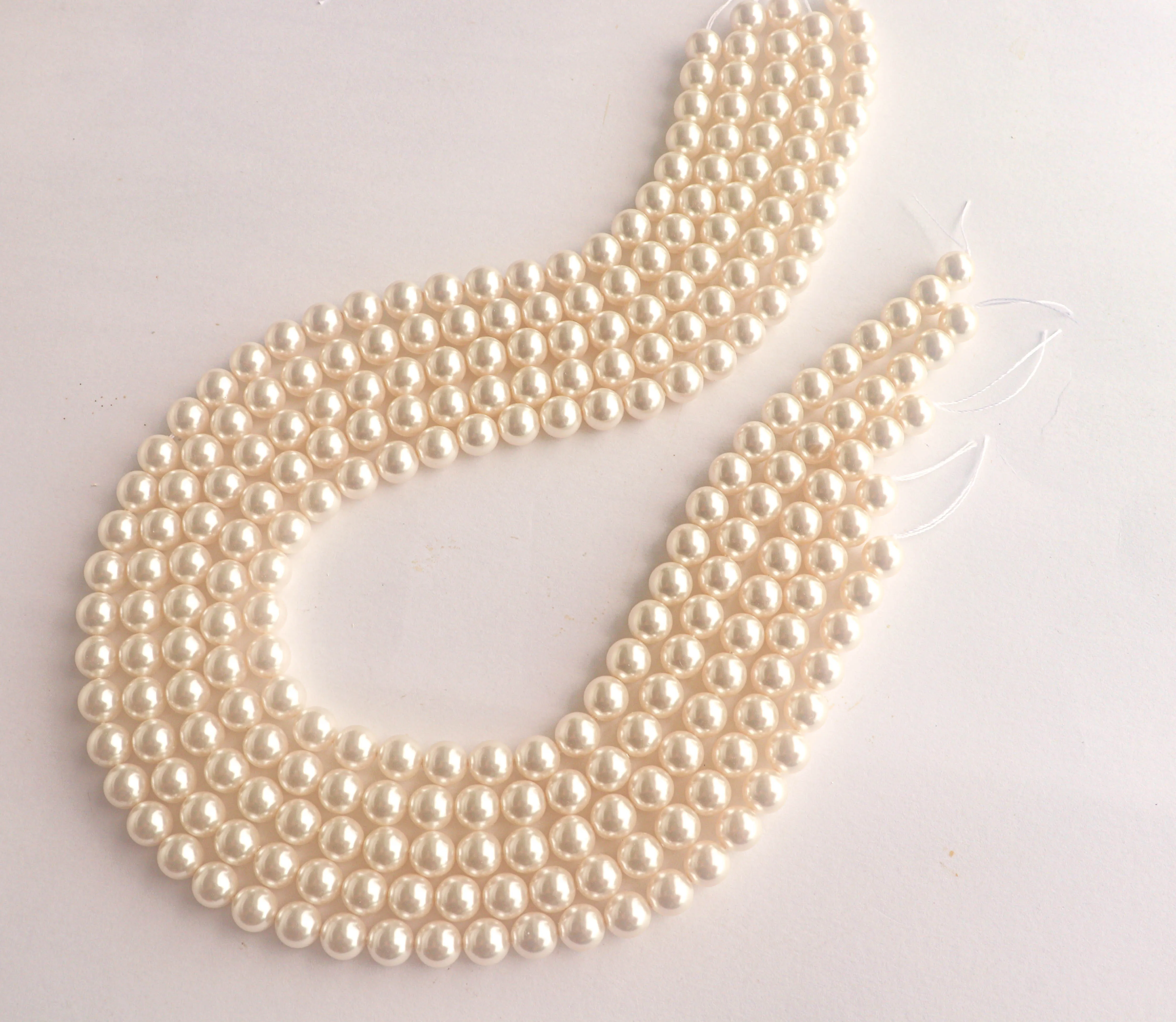2mm Crystal White (001 650) Genuine Swarovski 5810 Pearls Round Beads jewelry making