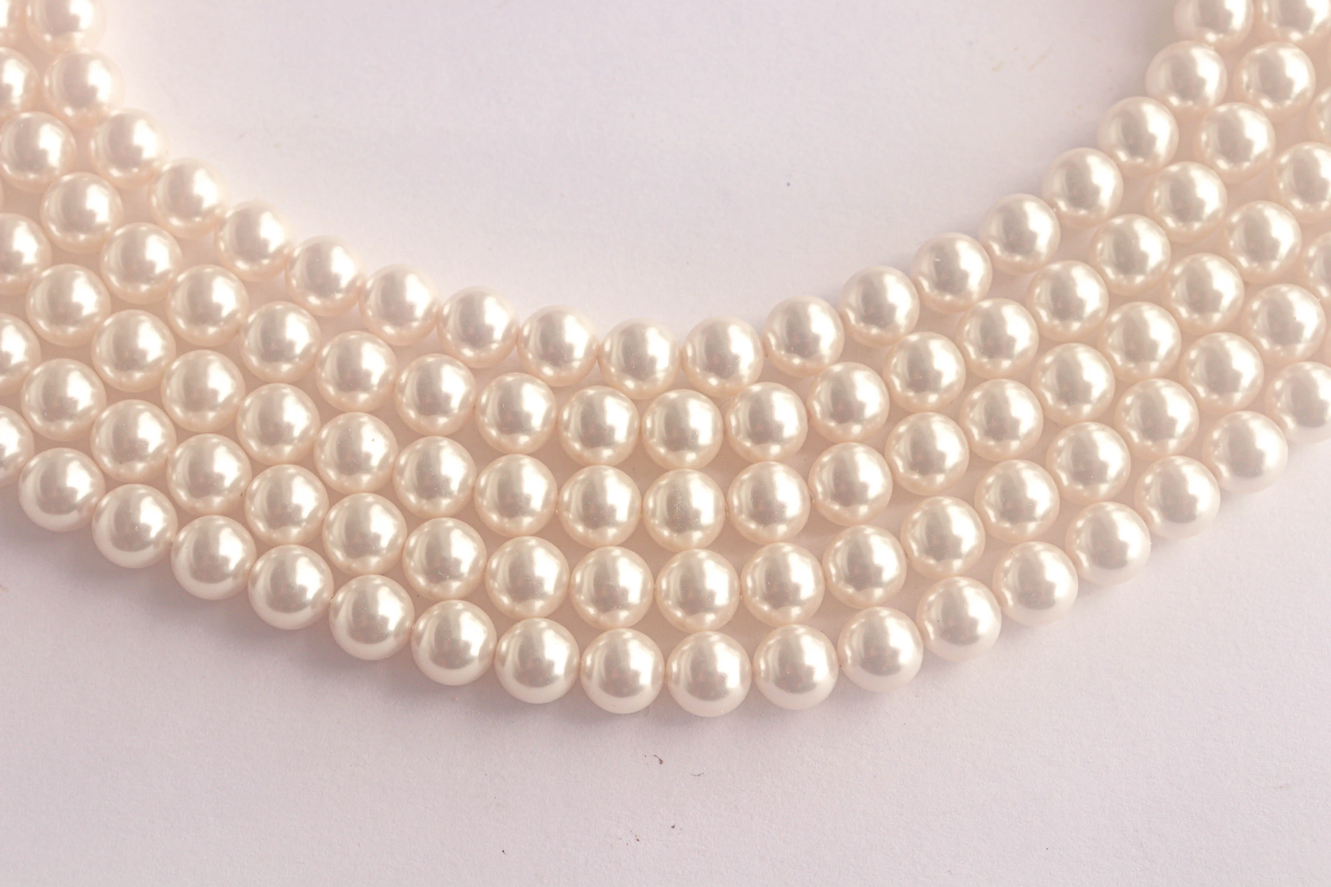 3mm Crystal White (001 650) Genuine Swarovski 5810 Pearls Round Beads jewelry making