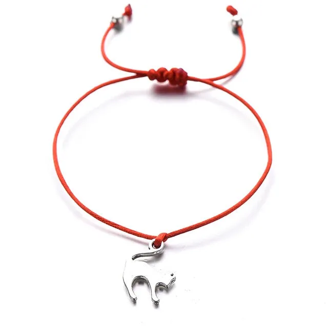 Animal Cat Charm Bracelet for Men Women Kids
