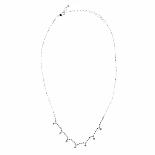 Bridal Wedding Jewelry Set Crystal Rhinestone Vintage Chic Necklace Silver