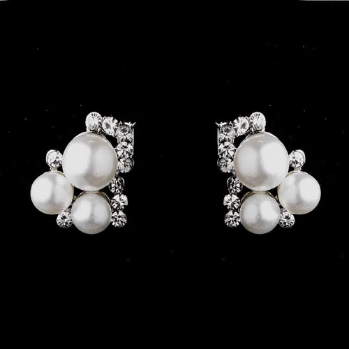 Bridal Wedding Jewelry Set Rhinestone Pearl Chic Y Drop