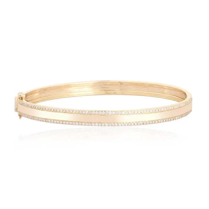 Classic Cute Diamond Bangle Bracelet
