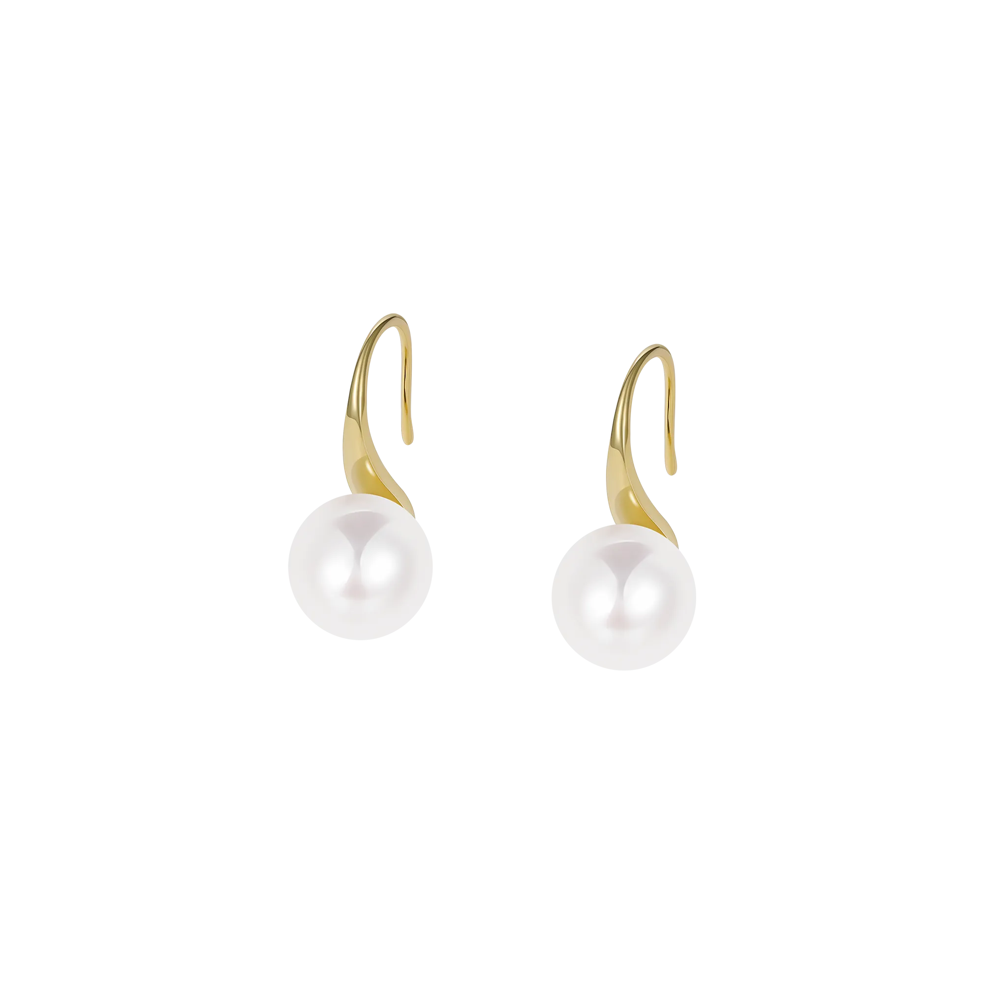 Classic Freshwater Pearl Fish Hook Earrings