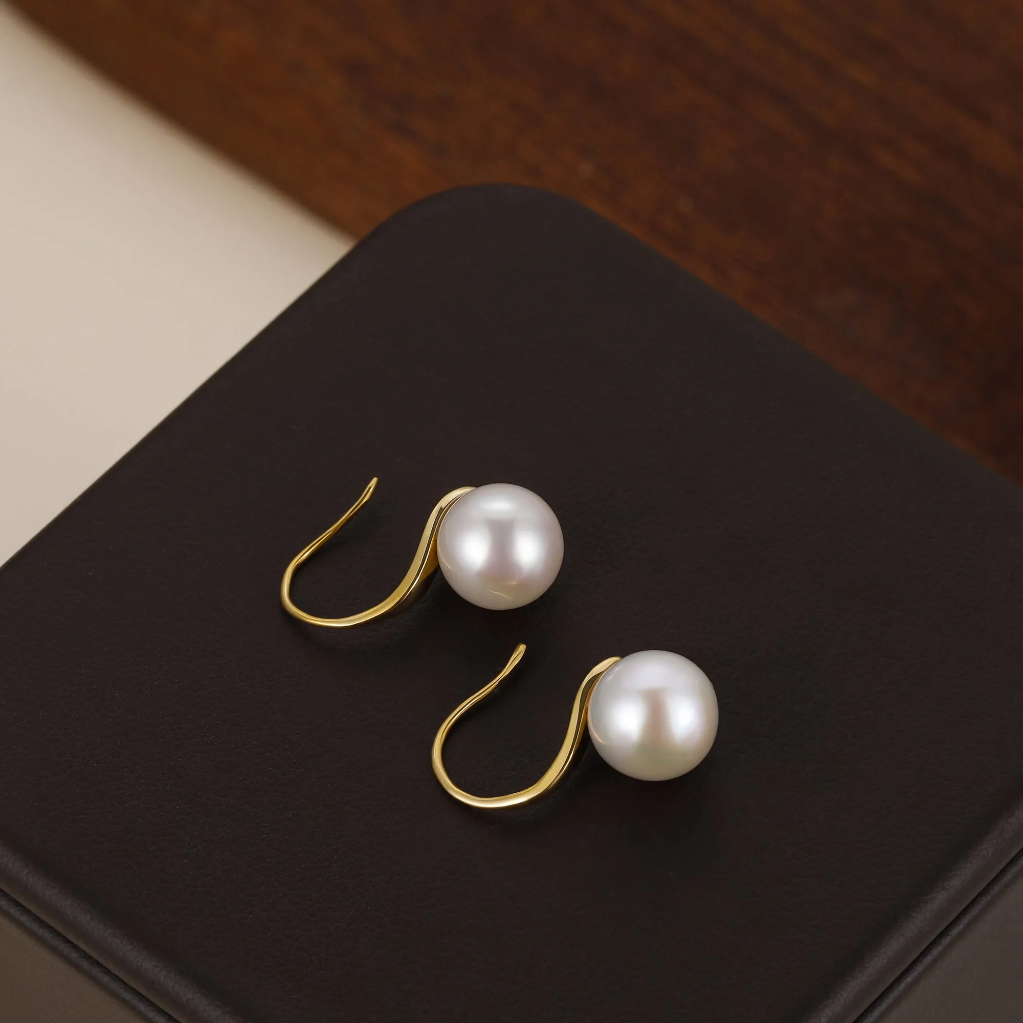 Classic Freshwater Pearl Fish Hook Earrings