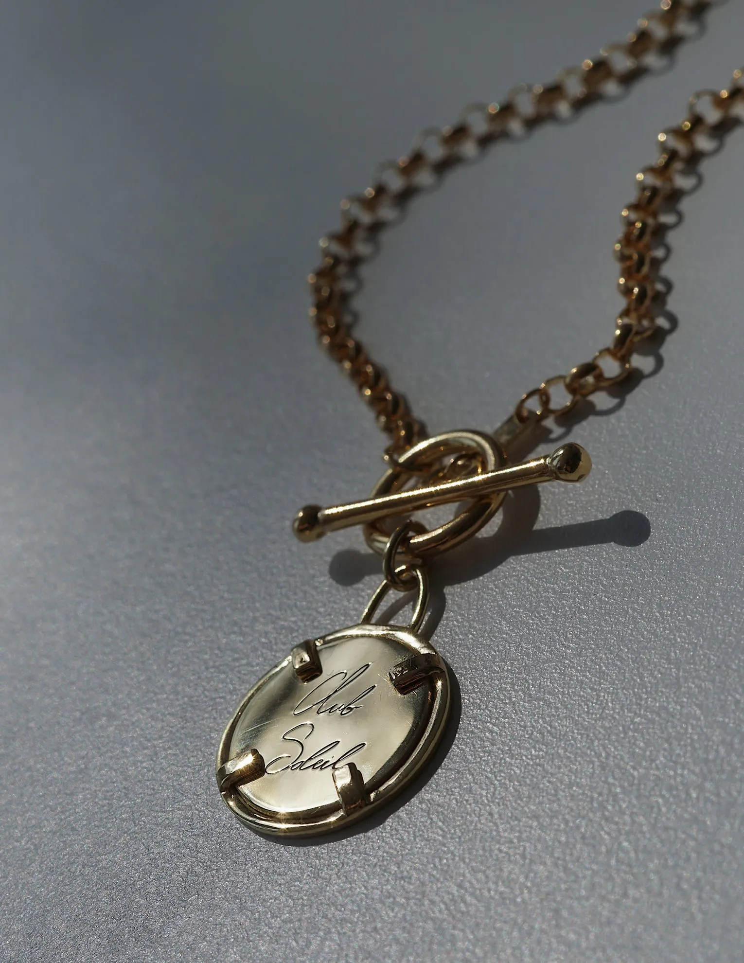 Club Soleil Toggle Necklace <br> Gold Vermeil