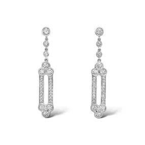 Diamond "Lace" Drop Earrrings