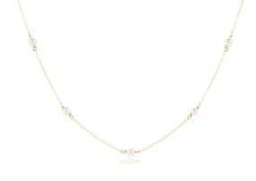 enewton 17" Chocker Simplicity Chain Gold - 4mm Pearl