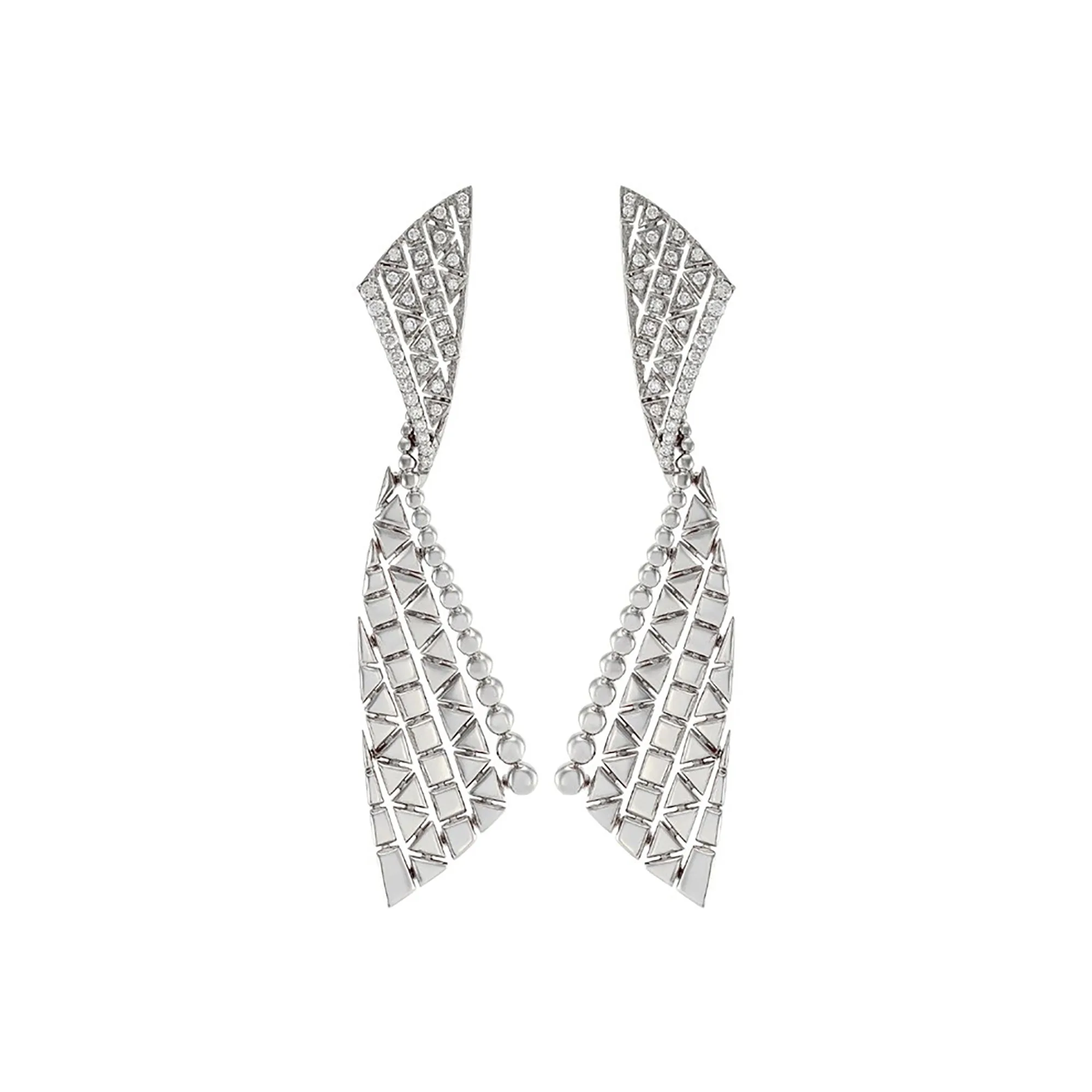 Etho Maria Diamond Reflexion White Gold Stud Earrings