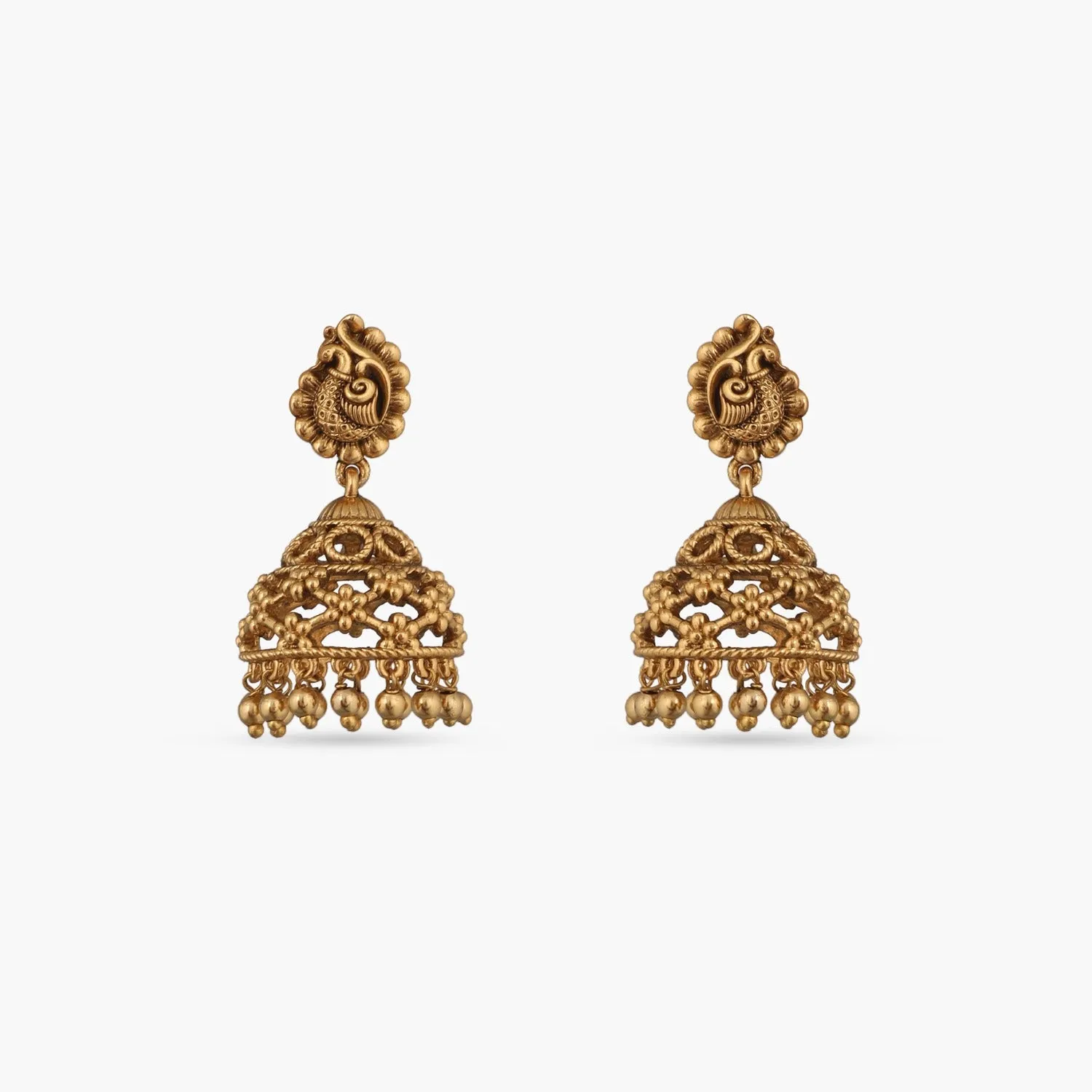Mayuri Antique Jhumka Earrings