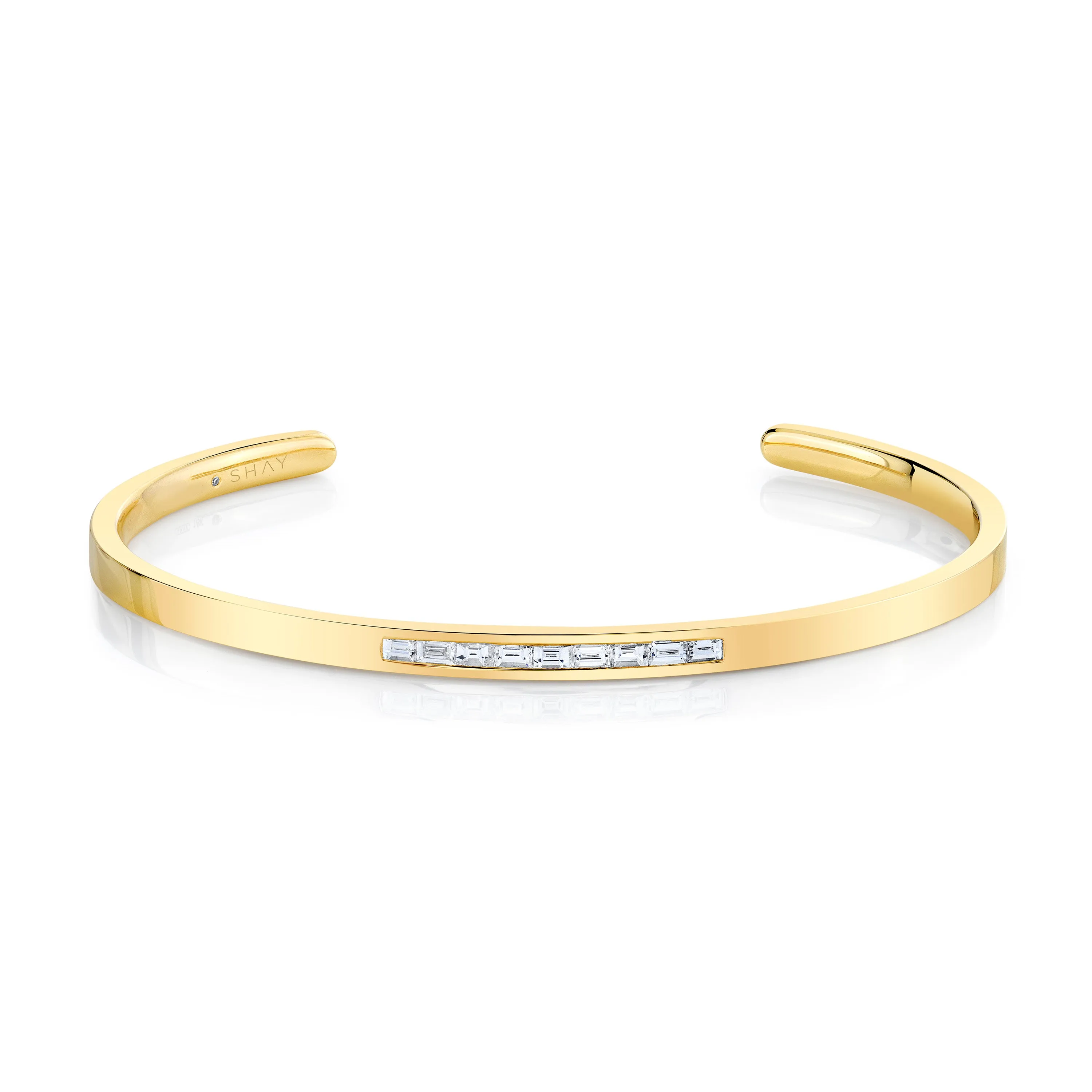MEN'S DIAMOND BAGUETTE CENTER BANGLE