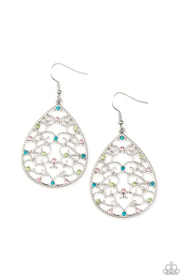 Paparazzi Earring  ~ Midnight Carriage - Multi