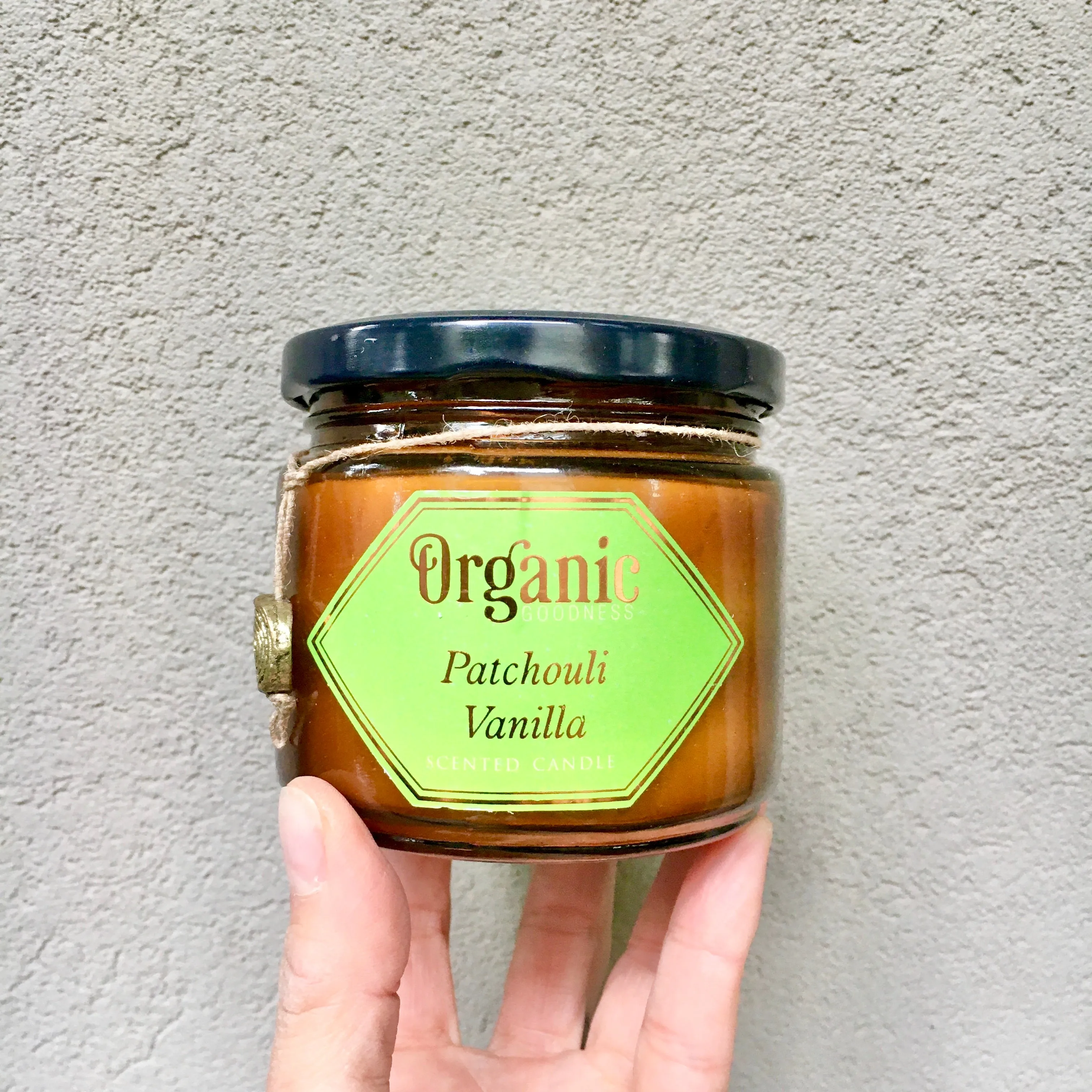 Patchouli & Vanilla Essential Oil Infused Organic Goodness Soy Candle