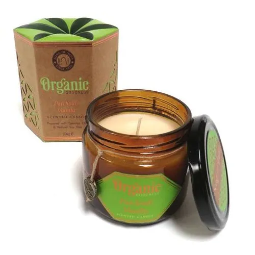 Patchouli & Vanilla Essential Oil Infused Organic Goodness Soy Candle