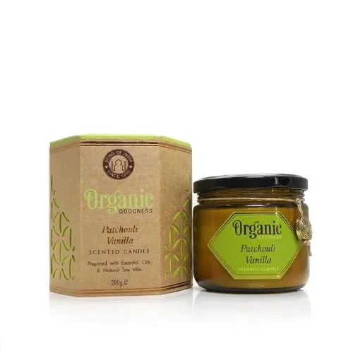 Patchouli & Vanilla Essential Oil Infused Organic Goodness Soy Candle