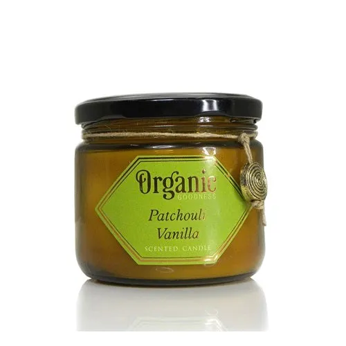 Patchouli & Vanilla Essential Oil Infused Organic Goodness Soy Candle