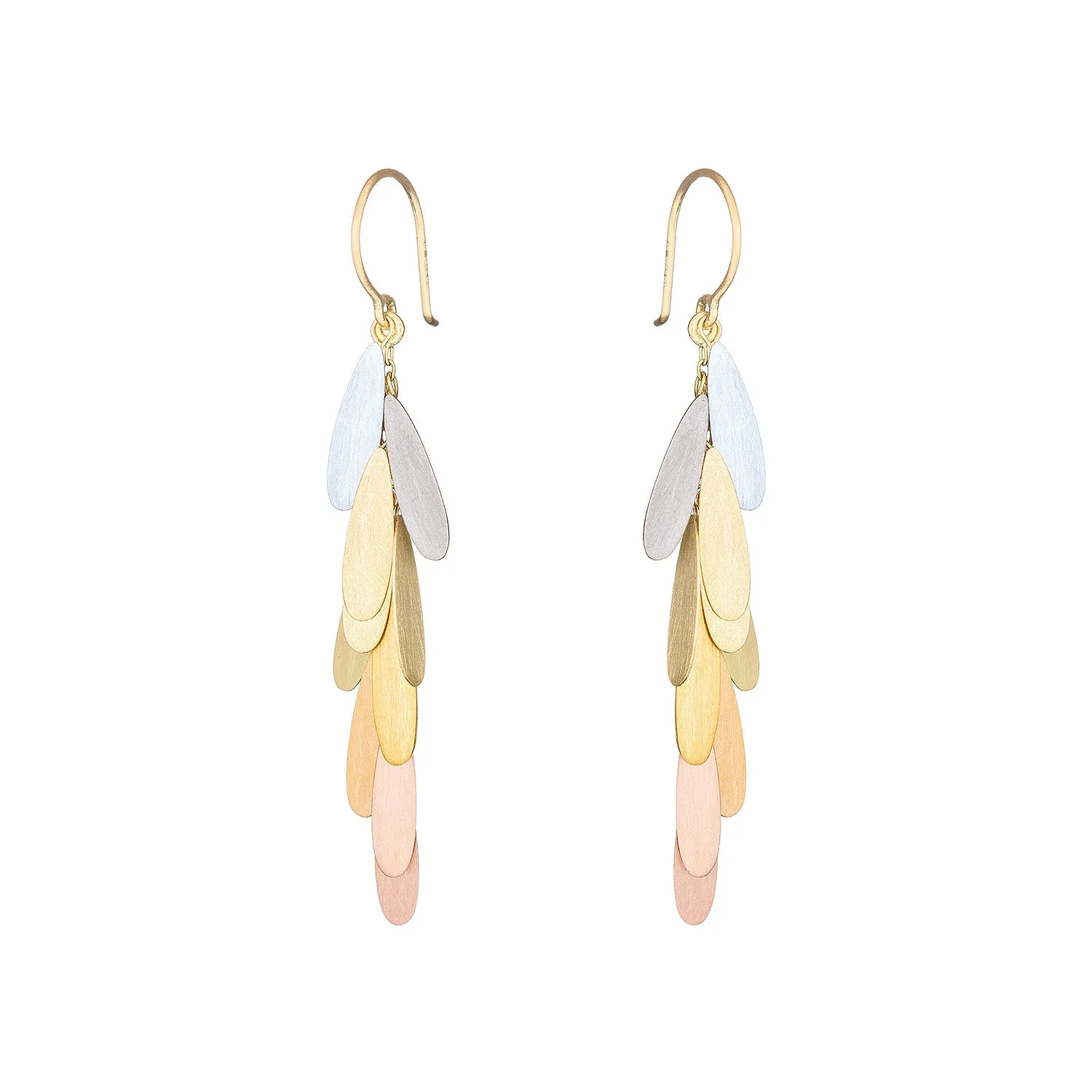 Rainbow Long Daisy Earrings