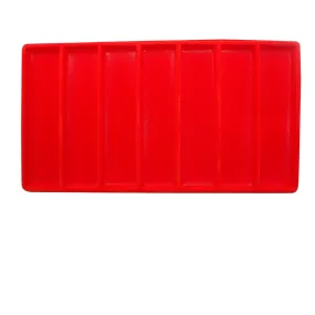 Red Flocked Plastic Compartment Tray Insert