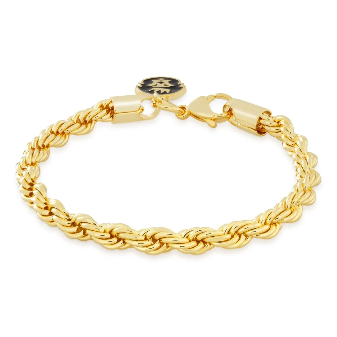 Solid Gold 5mm Rope Bracelet