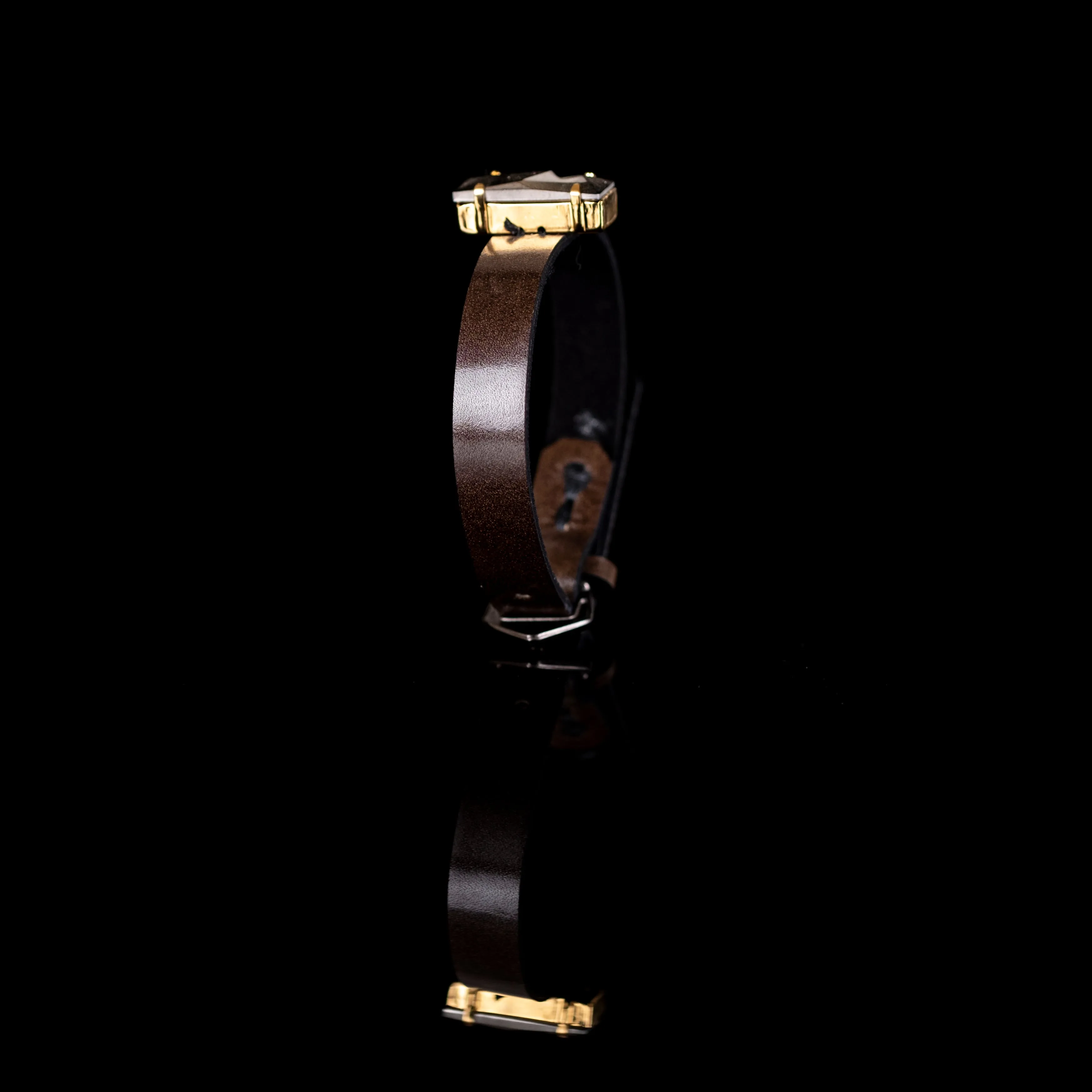 The Stackable Leather Bracelet with Swarovski Crystals
