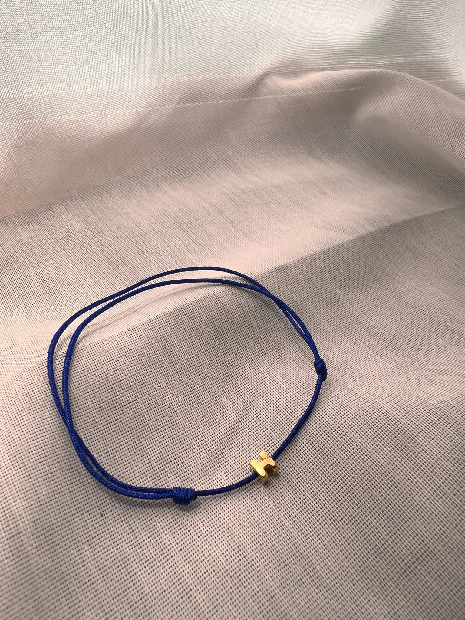 Tiny Dancer Rope Initial Bracelet