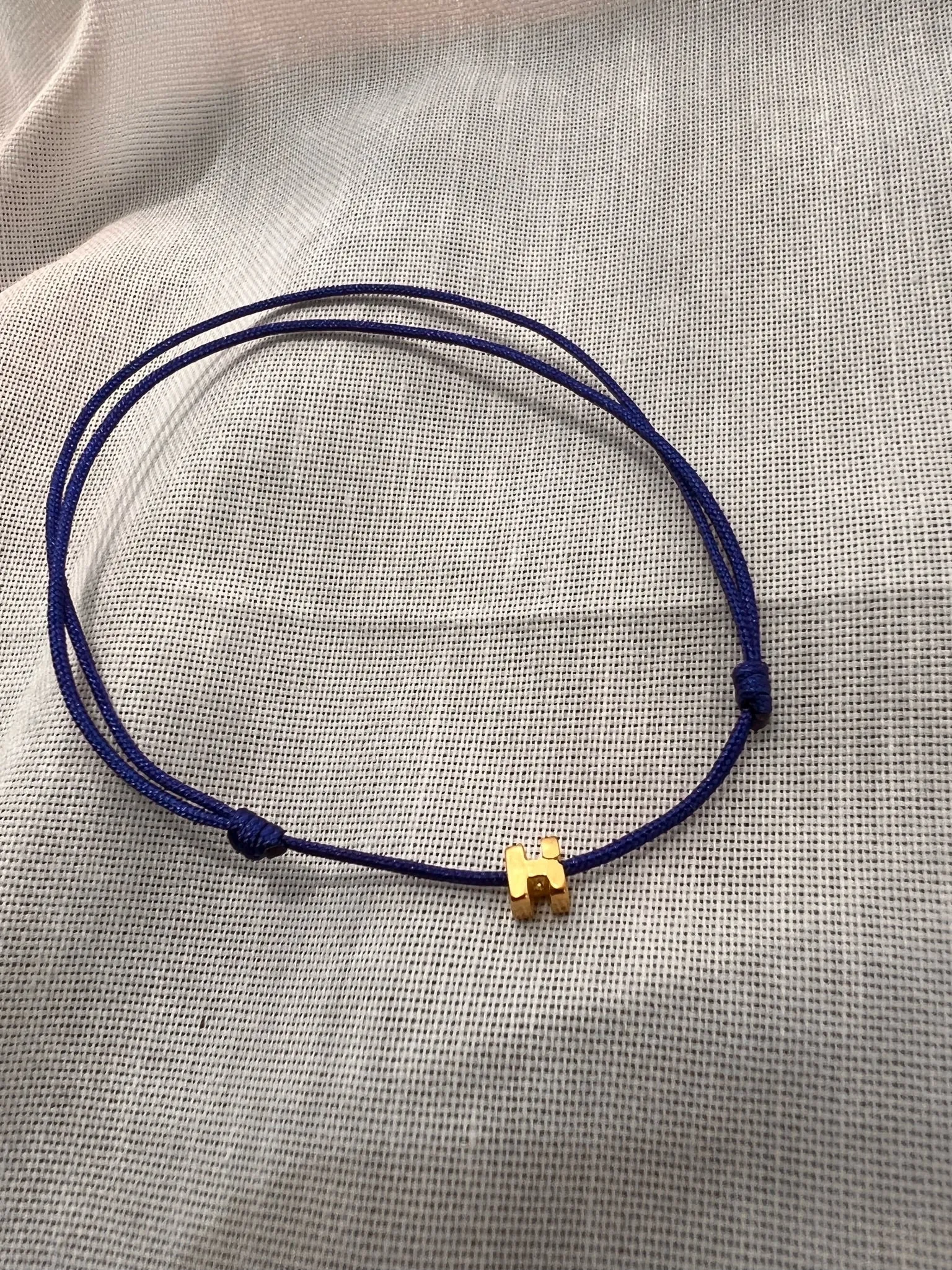 Tiny Dancer Rope Initial Bracelet