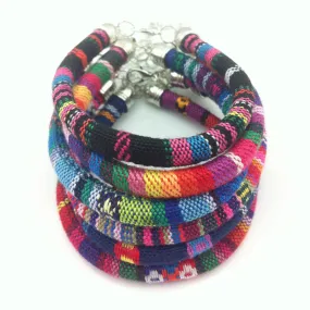Vintage Bohemian Handmade Multicolor Knitted Ribbon Bracelets Ethnic pulseira For Women Men Wristband Jewelry bijoux